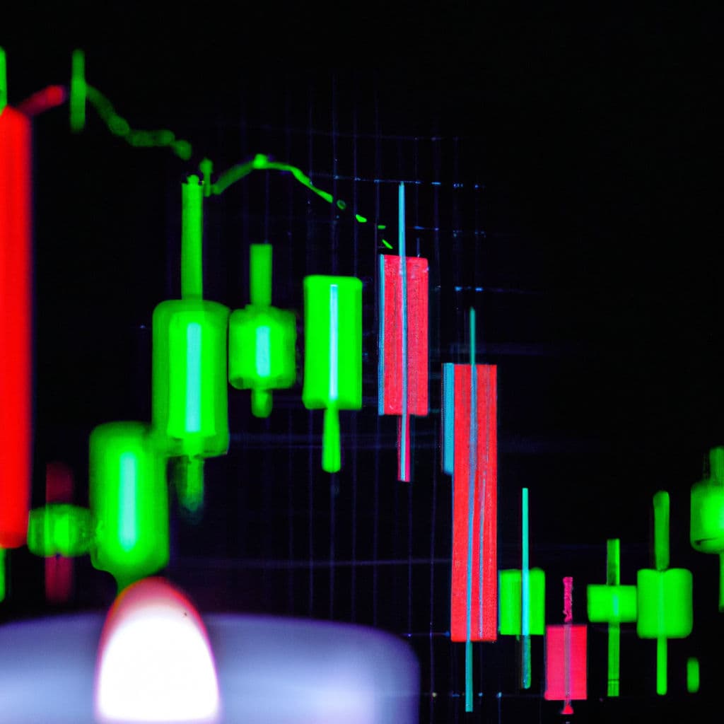 stock trading candle chart