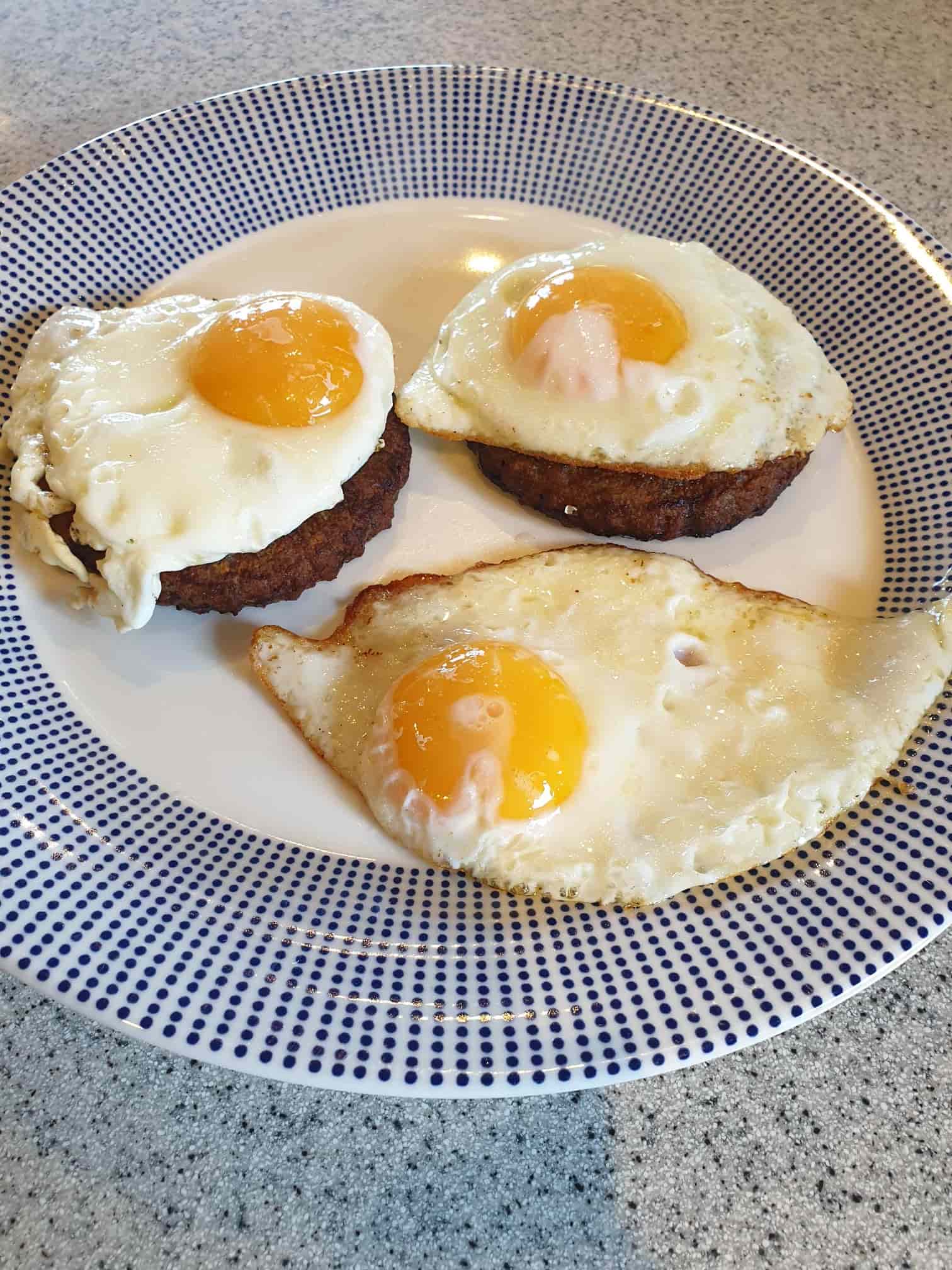 burgers and eggs